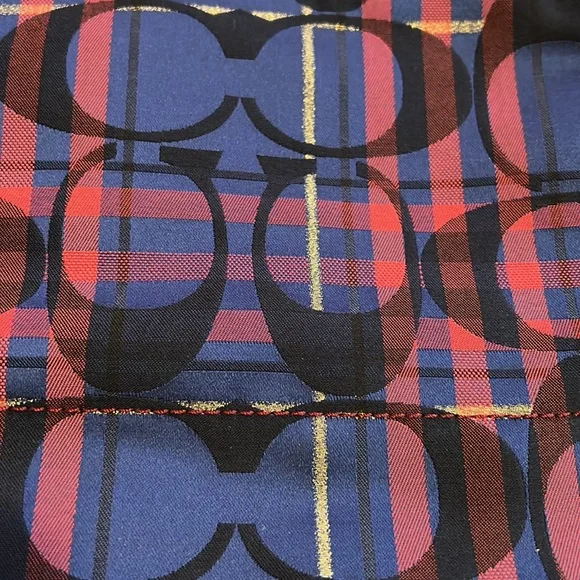 Coach Poppy Plaid Shoulder Bag - Picture 2 of 7